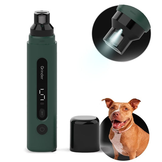 Dog Nail Grinder Electric Pet Nail Trimmers Rechargeable Cat Nail Grinders Super Quiet With 5-Speed Setting For Small to Large Dogs & Cats Claw Care Pet Products